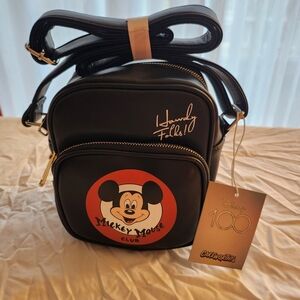 Disney Black Mickey Mouse Club Crossbody Bag